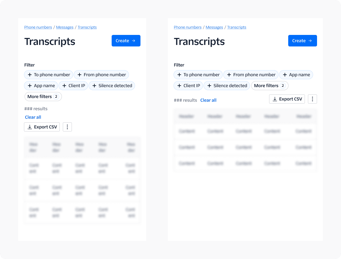 filter pills will stack vertically to make better use of available space